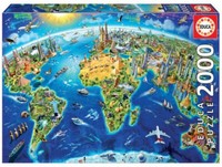 Educa Puzzle 2000 Teile Symbole Der Welt 17129
