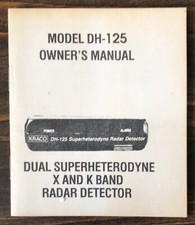 Vintage Kraco DH-125 Dual Superheterodyne X and K Band Radar Detector
