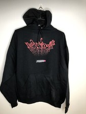 Authentic New York Dolls Lipstick Band Hooded Sweatshirt, Vintage Hoodies S - L