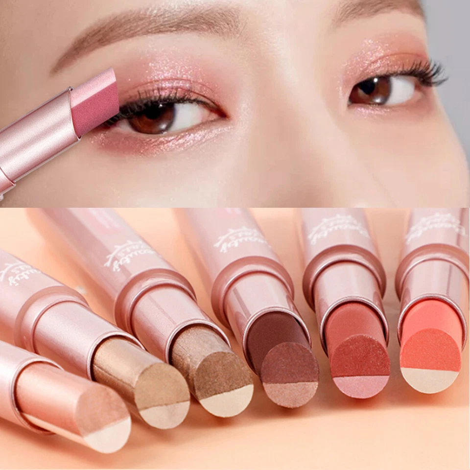Eyeshadow Stick Pen Set Silkworm Pen Pearl Shimmer Matte Eye Shadow Cre 」 - Image 2 of 4