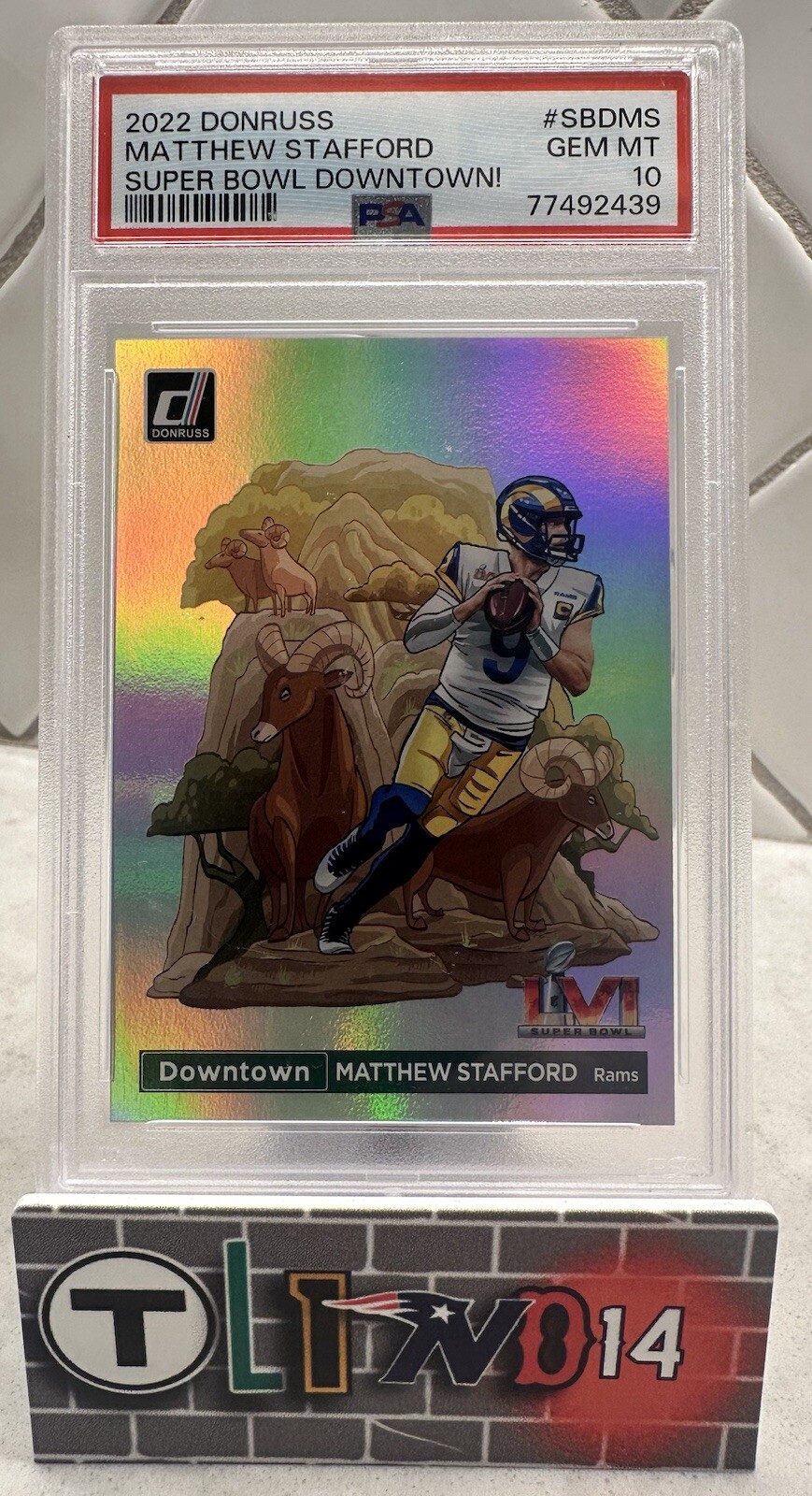 2022 Donruss - Super Bowl Downtown! SBD-MS Matthew Stafford - Low Pop 🔥🐏