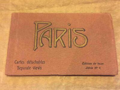 Antique Paris Cartes Detachables Booklet of 20 Postcards Edition