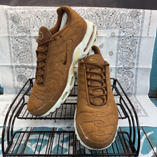 Nike Air Max Plus Quilted Ale Brown Sneakers Shoes 806262-200 Men's Size 10 - Picture 2 of 10