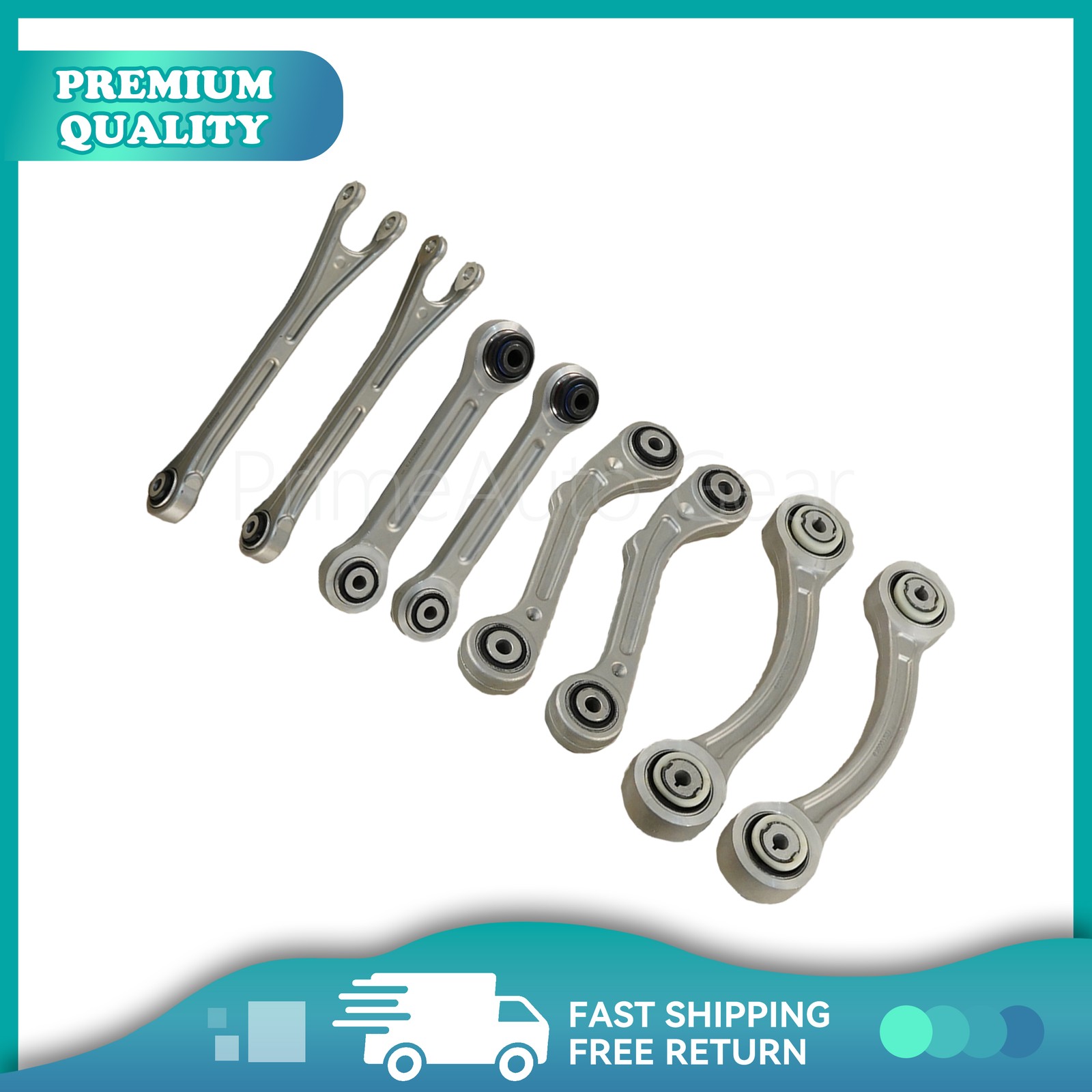 8PCS For Maserati Ghibli Quattroporte 14-16 Rear Suspension Control Arm Set