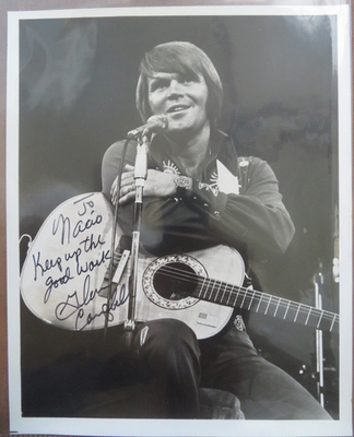 #ad #ad Glen Campbell Singer Signed amp; Inscribed 8x10 Photo Guaranteed Authentic $31.97