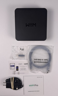WiiM Pro Hi-Res Audio Streamer Black Wi-Fi LAN Optical Coax 3.5mm Out