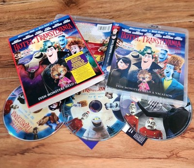 /6782 Hotel Transylvania 3-Disc 3D 2D Blu-ray & DVD w/ Lenticular Slipcover OOP
