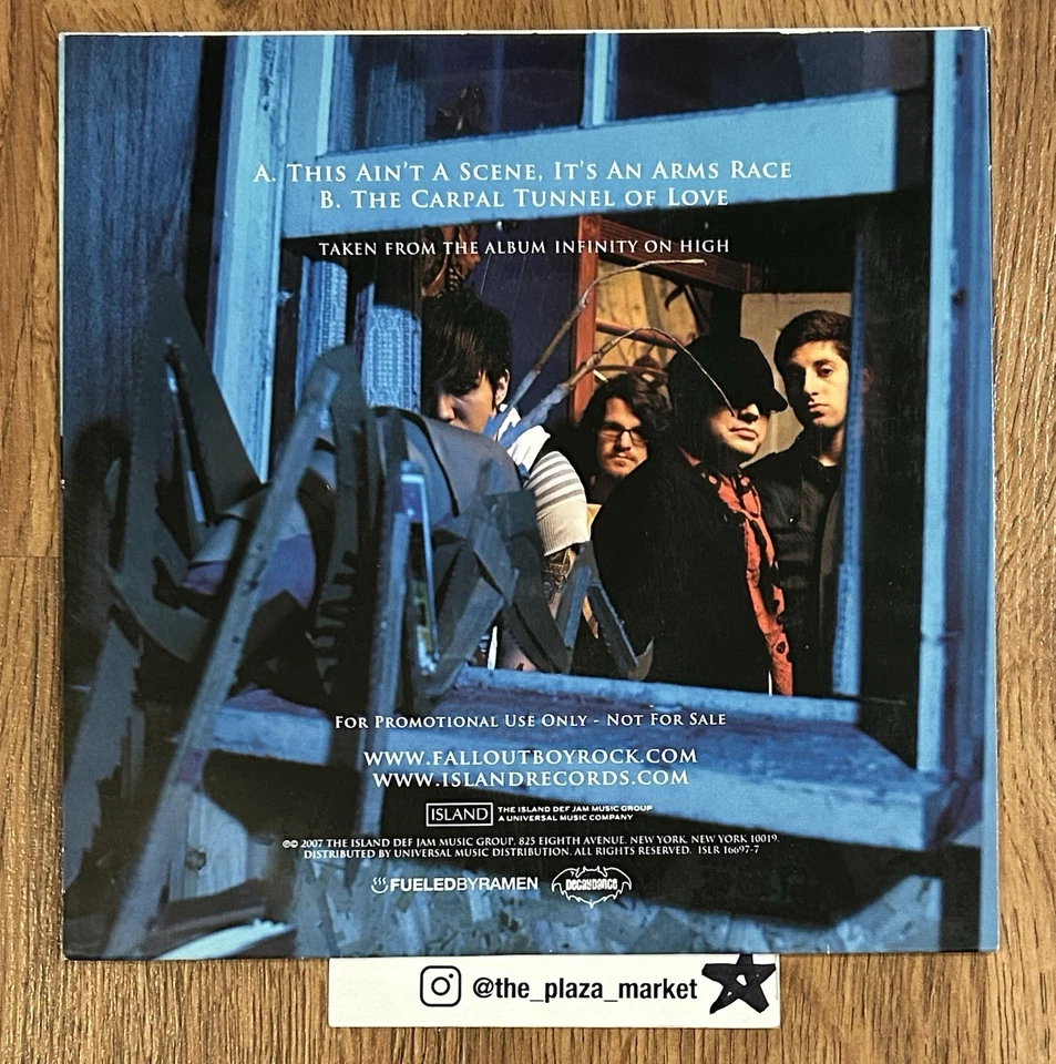 Fall Out Boy - This Ain't A Scene It’s An Arms Race Carpal Tunnel 7" vinyl Rare! Foto 2 de 2