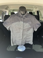 Vintage XL Women&rsquo;s Harley Davidson Short Sleeve Cotton Shirt Still VG Cond