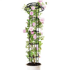 65 Inches Garden Trellis For Climbing Plants Outdoor Rose Bush Round Trellis
