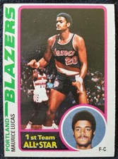 1978 Maurice Lucas Portland Trailblazers Topps NBA Card #50