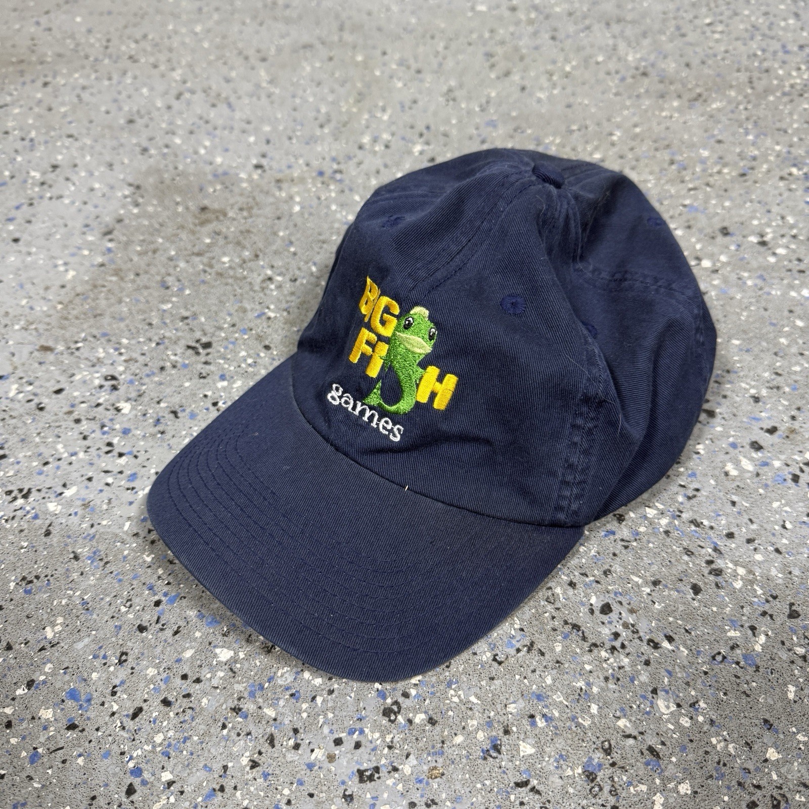 VTG Big Fish Games Hat Men OSFA Blue Embroidered … - image 2