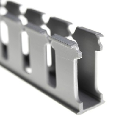 PANDUIT E.5X1.25LG6 PANDUCT .5'' GREY TYPE E SLOTTED WALL WIRING DUCT (6FT)