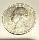 Washington Quarter, 1945-P, 90% Silver, High Grade, Free Shipping