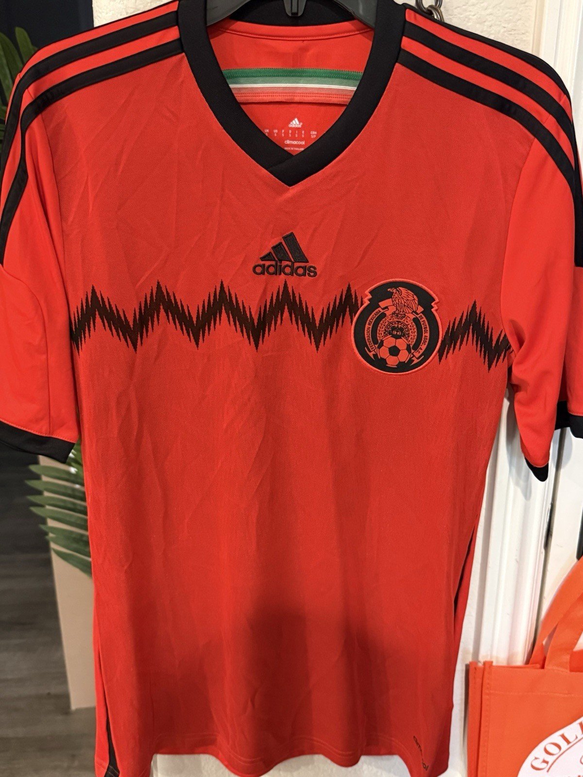 adidas Vintage Mexico National Team Soccer Jersey ClimaCool World Cup Size S