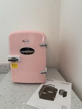 Koolatron Pink Mini Retro Fridge 4L Cooler & Warmer NEW Boxed KRT04-P Boxed