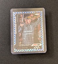 2025 Topps Chrome F1 Formula 1 Lewis Hamilton #143 Blue Checker Refractor /150