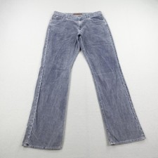 Agave Pants Mens 38 Blue Corduroy Waterman Tuscan Cord Relaxed Straight USA Made