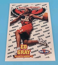 1998 Skybox Ed Gray #182 Rookie Atlanta Hawks Basketball Card. rookie card picture