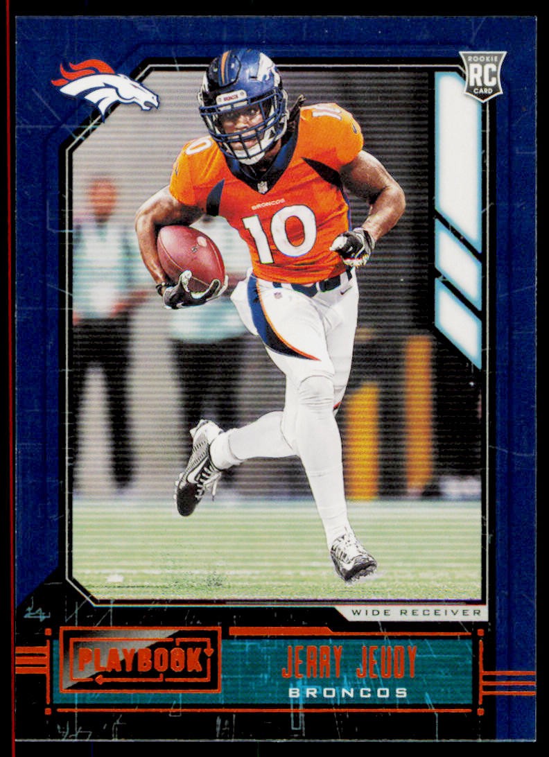 2020 Panini Playbook Jerry Jeudy 106 Orange RC Denver Broncos