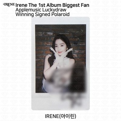 Irene From RED VELVET 1st Biggest Fan Applemusic LD Winning Signed
