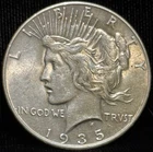 1935 United States Peace One Dollar Silver Coin S$1