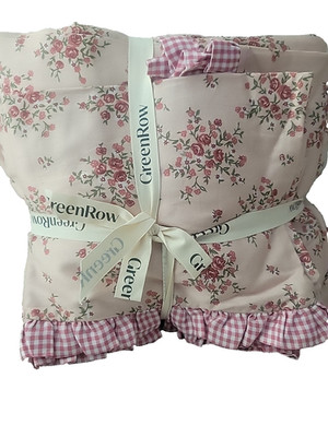 GreenRow HELENA FLORAL Queen Size Sheet Set in Pink Rosebuds