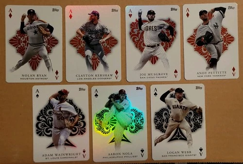2023 Topps All Aces 7 Card Lot - Nolan Ryan, Clayton Kershaw + More 🔥🔥