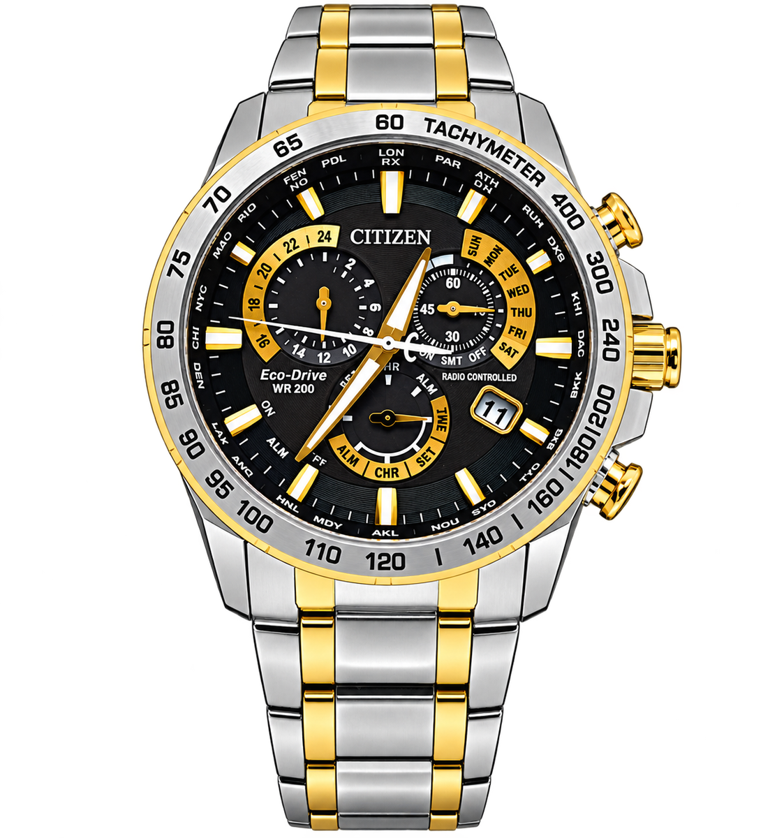 Buy Citizen PCAT Dual Tone Chronograph Eco-Drive CB5894-50E