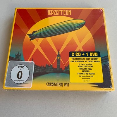 2 CD/DVD LED ZEPPELIN - CELEBRATION DAY - HARD ROCK NEU/OVP 