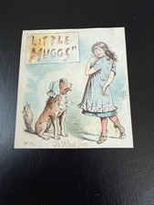 Vintage Baldwin Gleason Theater Play Little Muggs Flyer Advertisement Trade Card