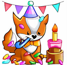 Neopets - Birthday Doglefox  Petpet - Virtual Item  Fast Delivery  Safe 