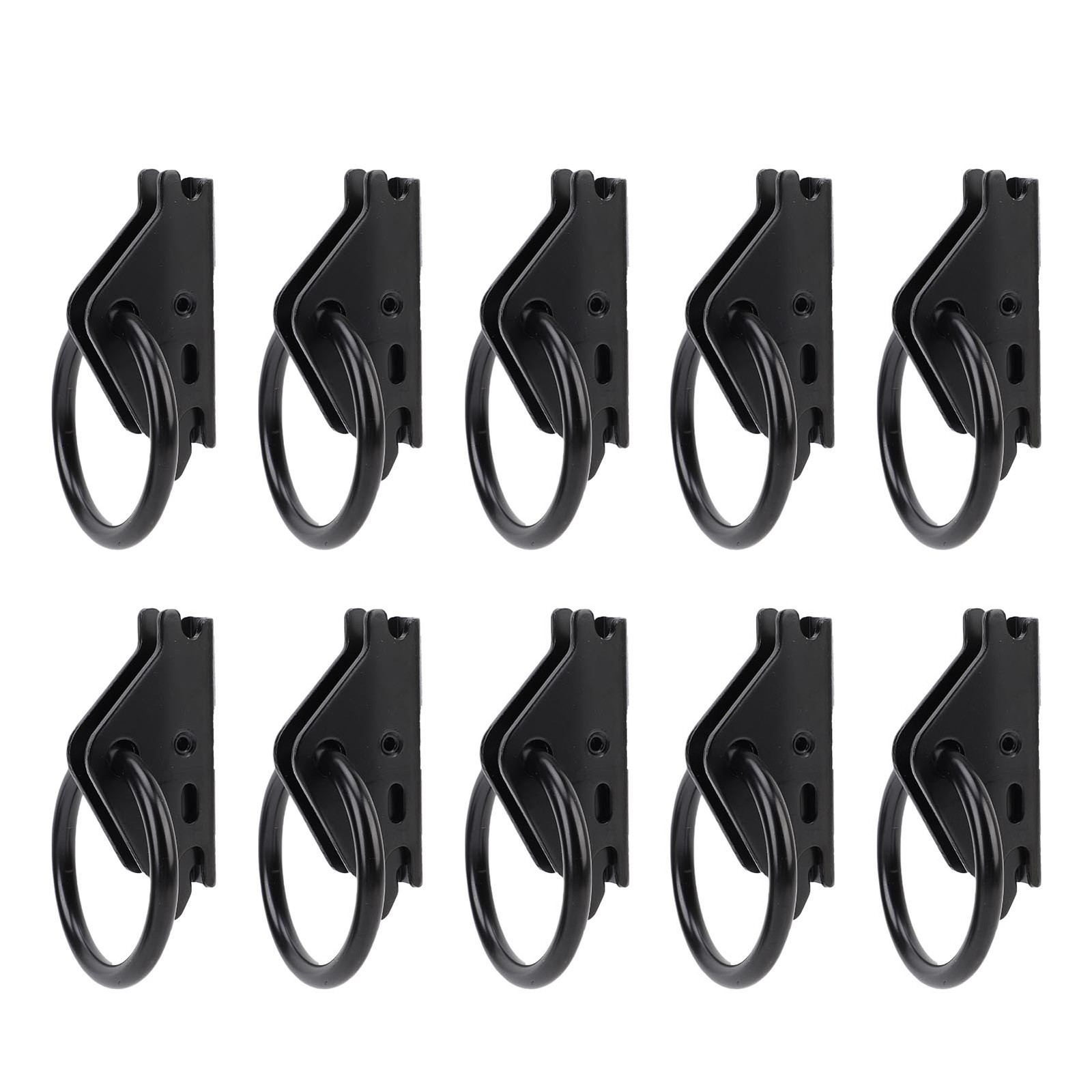 ‧10PCS E Track O Rings Tie Down Anchors Heavy Duty Steel Secure Cargo In