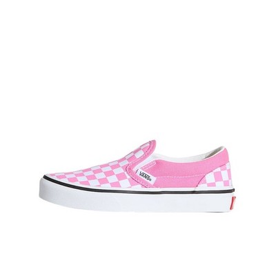 VANS CLASSIC SLIP-ON CLR THEORY CHECKERBOARD K SHOES PINK FIZZ