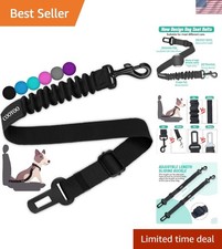 Dog Seat Belt, Durability Retractable Dog Car Harness Adjustable Dog Seat Bel...