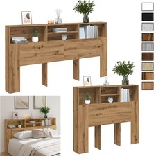 Bett Kopfteil mit Ablagen Bücherregal Wand Kopfteil Bettkopfteil Betthaupt