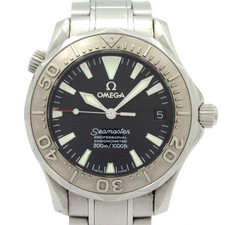 Montre noire Omega Seamaster Professional 2236,50 pour garçons en acier inoxy...