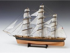 Woody JOE Wooden sailing ship model Cutty Sark with sails 1/100 New No paint