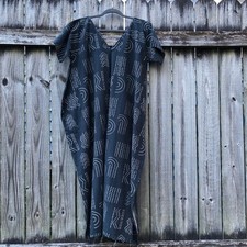 World Market Cocoon Dress Size M Geometric Black NWT