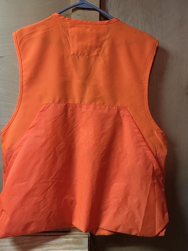 EUC Game Winner Sportswear Orange Hunting Vest Size Small/Medium. - Picture 7 of 7