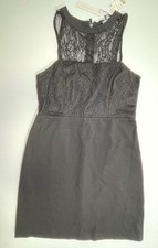 Sanctuary Woman’s Black Lace Sleeveless Stretch  Pencil Cocktail Dress L