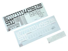 Gold Medal 1/700 WWII USN Aircraft Carrier Flight Deck Numbers + More Decals Set
