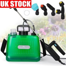 Electric Garden Sprayer Battery Powered Sprayer with 4 Mist Nozzles Sprayer 8L