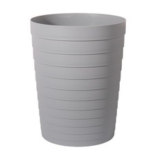 1.8 Gallon Small Bathroom Trash Can Plastic Garbage Bin Wastebasket Grey Home