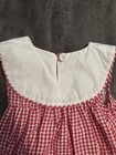 Smocked Lobster Gingham Baby Girl 18-24 Months Dress Romper Outfit Red White — photo 7