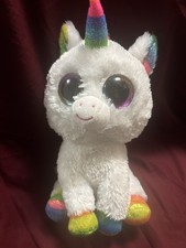 Ty Beanie Boo Medium White Unicorn Pixy 9" Plush Mint LN Rare Fast Shipping