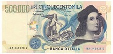 500000 LIRE BANCA D ITALIA RAFFAELLO LETTERA A 13/05/1997 FDS-/FDS