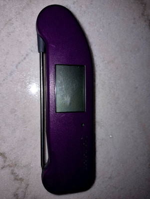 Thermoworks Purple $100.00 Digital Instant Read  Thermometer , Practically New!