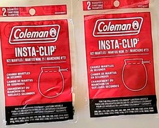 Coleman Insta-Clip 21 Mantles 2 Pack, Lot of 2 4 Mantles - NEW - BRAND NEW