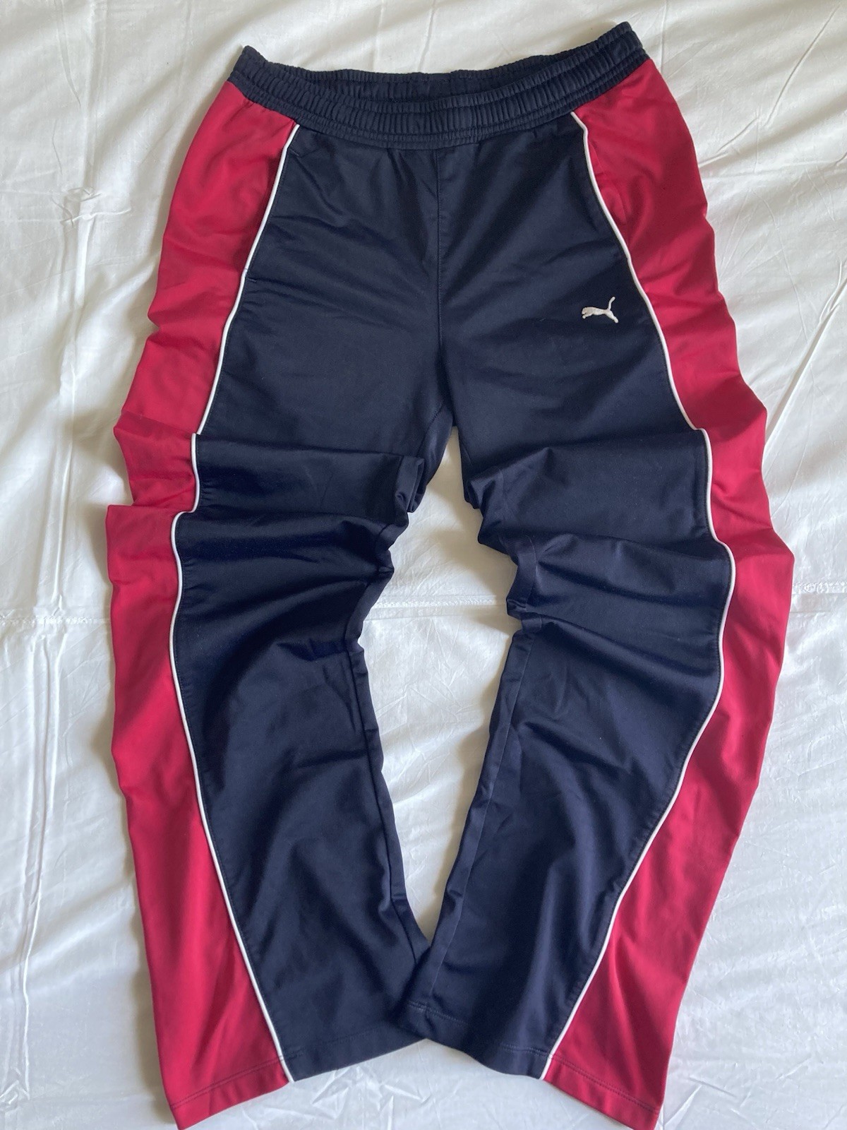 Puma Track Pants Vintage - Dark Navy & Red | Size XXL